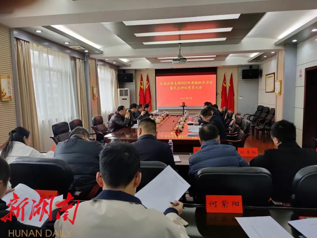 区委办党支部召开2022年度组织生活会_邵阳头条网